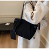 Faux Suede Solid Color Women's Shoulder Bags Casual High Capacity Female Purse Handbags Fashion Versatile Ladies Work Tote Bag