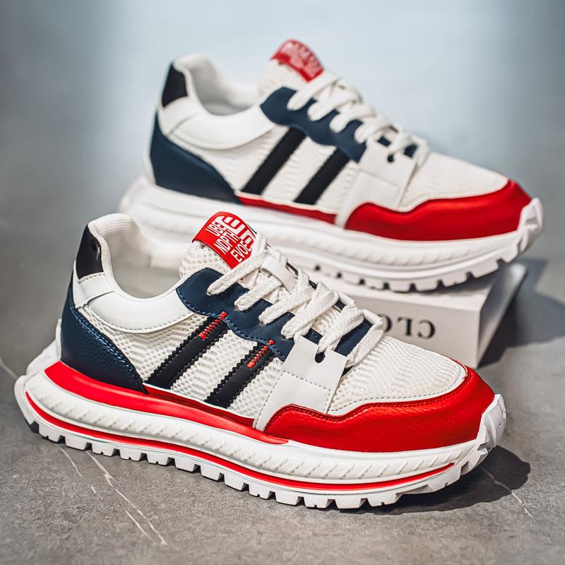 Men's shoes 2025 summer new Korean versatile trend high-end men's outdoor sports and leisure platform dad shoes