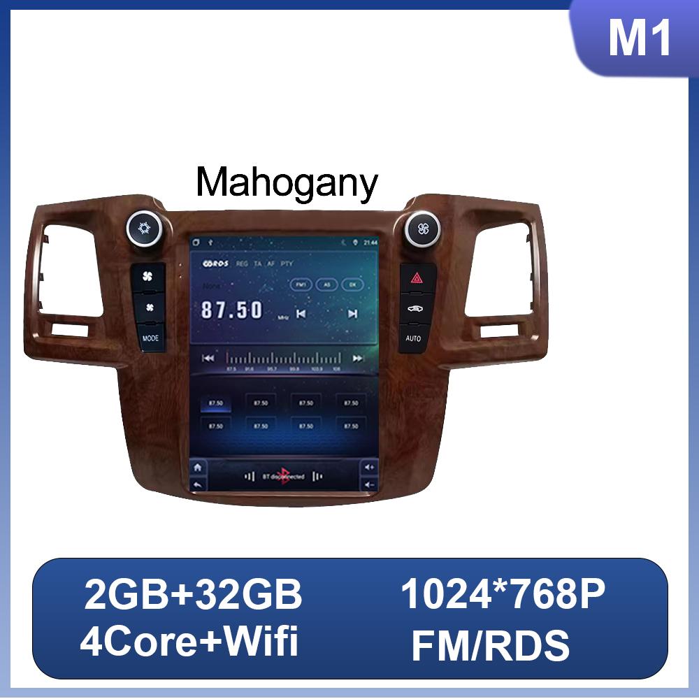 9.7 Inch For Toyota Fortuner Hilux MT Revo 2005 - 2015 For Tesla Style Car Radio Multimedia Video Player 2 Din Android 14 DSP