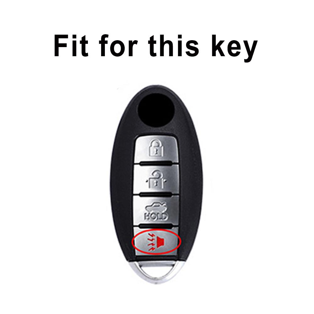 4 Buttons Shell Fob Holder for Nissan Qashqai J11 J10 X Trail T32 Versa Note Patrol Leaf Micra Leather TPU Car Key Case Cover Accessories