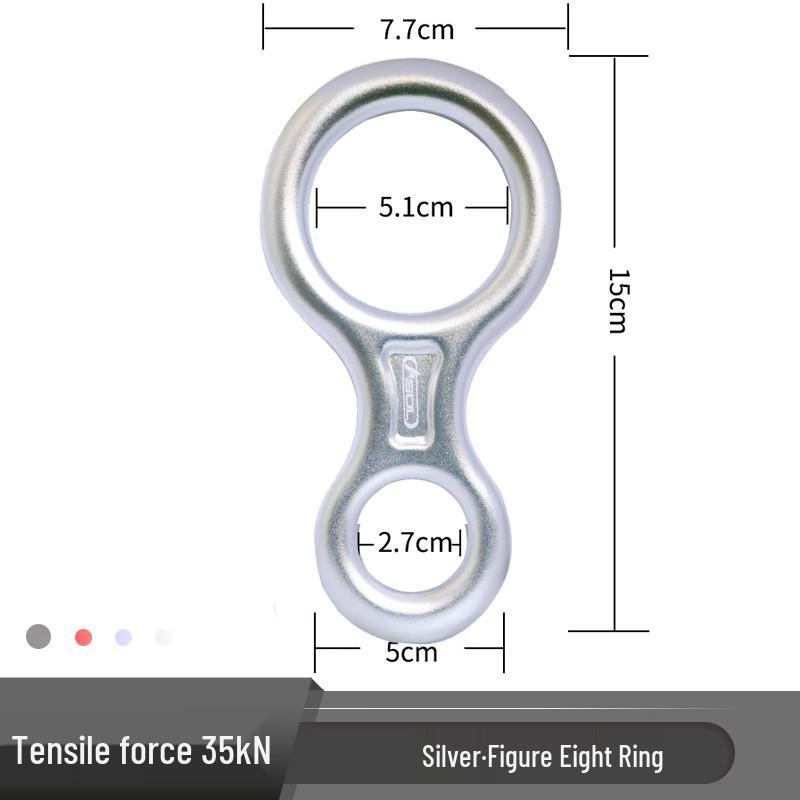 Aluminum Alloy Figure 8 Descender Belay Device - Lightweight & Durable for Fast Outdoor Descent