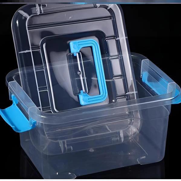 Large Transparent Multi-Purpose Storage Box for Clothes and Toys - Durable and Sturdy