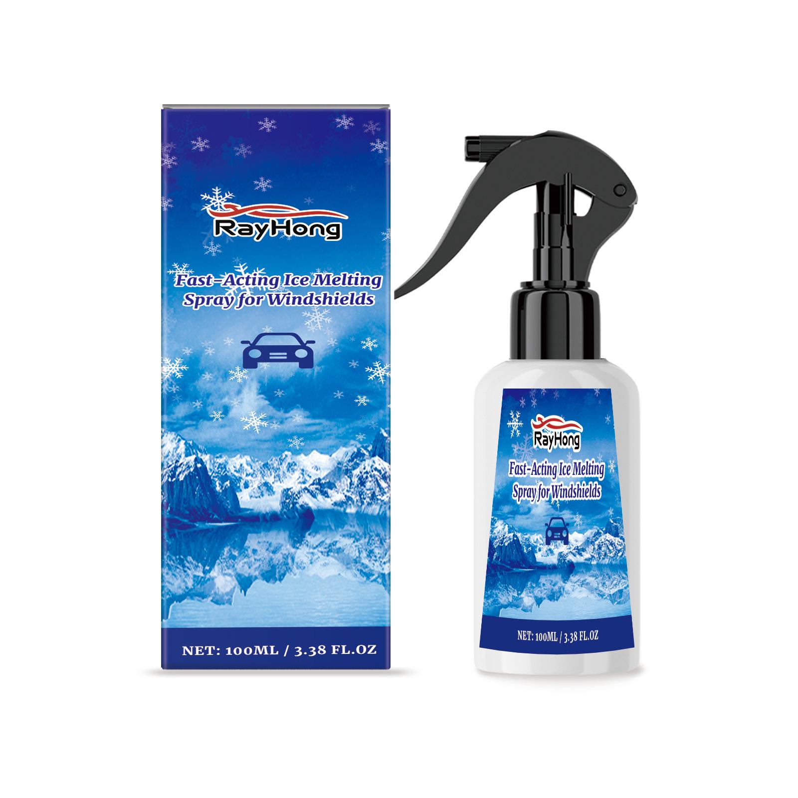 

Rayhong Car Ice Melt Spray Очиститель лобового стекла автомобиля, размораживающий лед, спрей для быстрого таяния снега 100ml