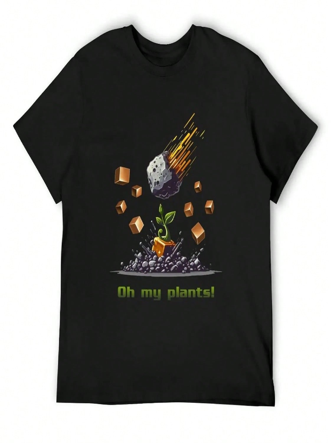 Oh My Plants! T-Shirt Plus Size Clothes Boys Animal Print Anime Shirt unisex s Cotton T-Shirt S