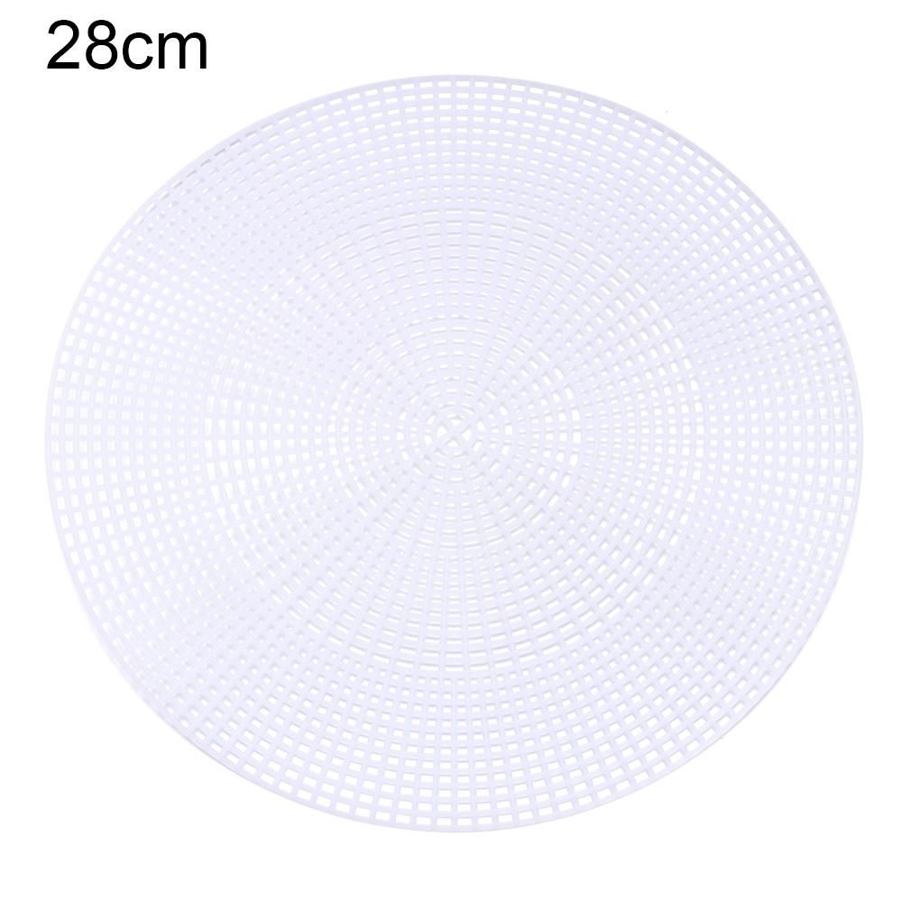 Round Grid Board for DIY Bag Plastic Knitting and Weaving Helper Knit Sheet Easy Knitting Accessories Hand Bag White Net Cover