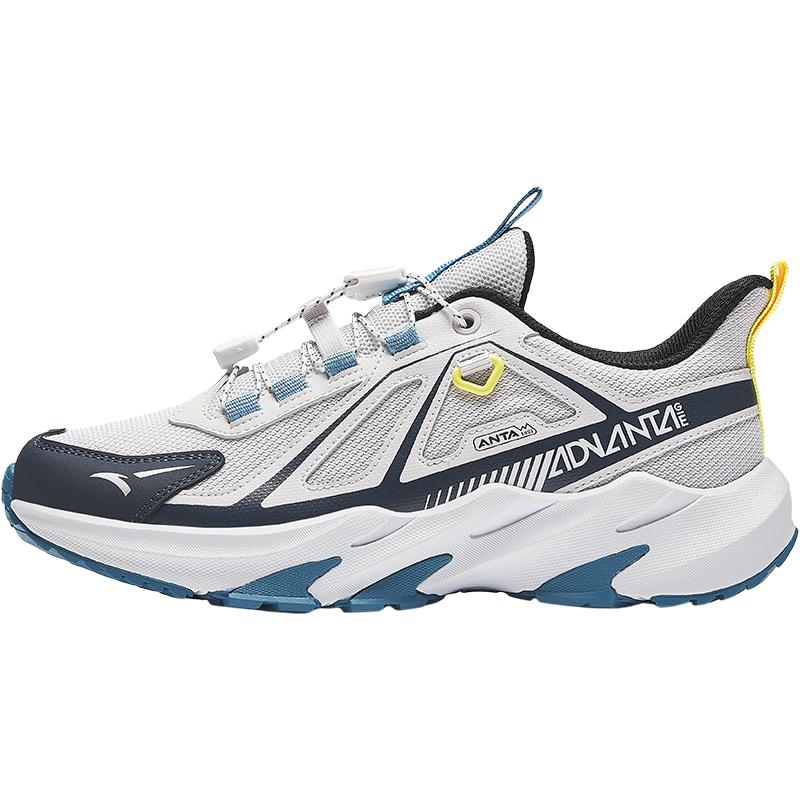 

Anta Детская тканевая универсальная легкая амортизирующая обувь для бега с низким верхом Детские кроссовки Серо-синие A12435542-1 33