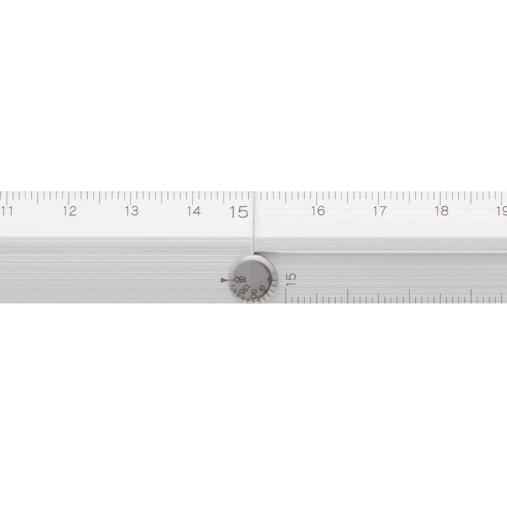 DESIGNPHIL MIDORI Alüminyum Gümüş 42285006 Çoklu Cetvel, 30cm, A,