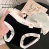 5A Skin-Friendly Pure Cotton Mid-Waist Japanese Style Girly Underwear with Wavy Letter Design