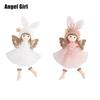 Adorable 7.5in Christmas Angel Plush Doll Pendant For Xmas Tree Decor