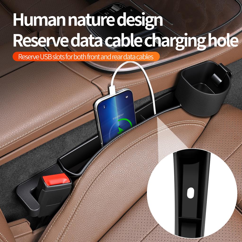 2PCS Multifunctional Car Seat Gap Storage Box Fill Auto Seat Gap Prevent Cell Phones From Falling Accessories Auto Storage Box