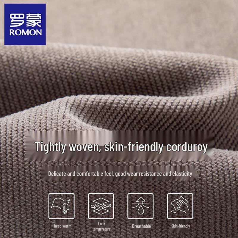 Rommon Men's Corduroy Relaxed-Fit Sports Pants