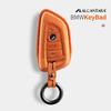Car Accessories Key Case Cover Keychain For BMW 1/3/5/7 Series X1/X2/X3/X5/X6 Alcan Tara Suede Remote Fob Keybag Keyrings