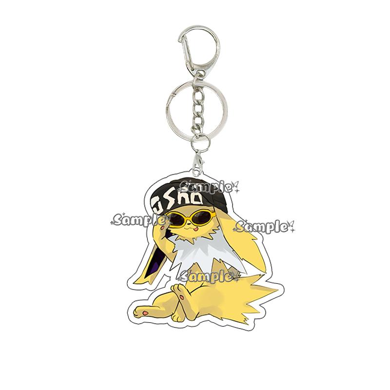

Anime Fashion Pocket Characters Umbreon Jolteon Espeon Sylveon Acrylic Keychain Kawaii Cartoon Bag Charms Accessories Pendant about 5cm