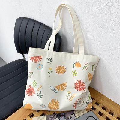Sommer frische Schmetterlings-Tragetasche: Süße Damen-Schultertasche aus Canvas im chinesischen Stil