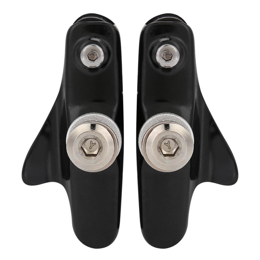 1 пара прочных алюминиевого сплава и резины велосипедных тормозных колодок легкие тихие шоссейные велосипедные тормозные колодки тормозные колодки велосипедный аксессуар чёрный