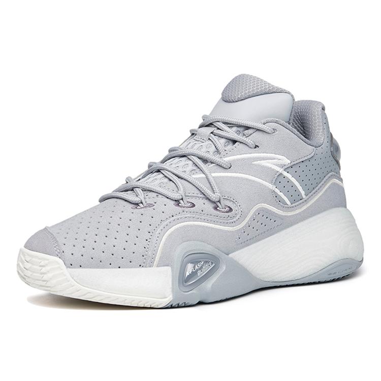 Anta A Flash Bubble 1.0 KT Thompson Low top Performance Basketball Shoes Men's Gray 912121608S-10