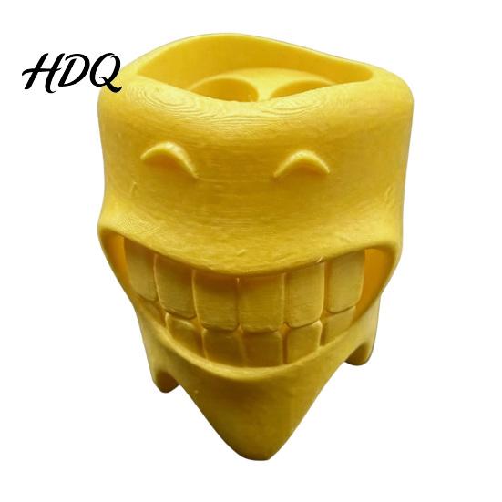 Simple Toothbrush Stand 3D Printed Holder Artistic Tooth Model Stable Base Holder Decorative Smiling Stand Desktop Display for Bathroom Accessories