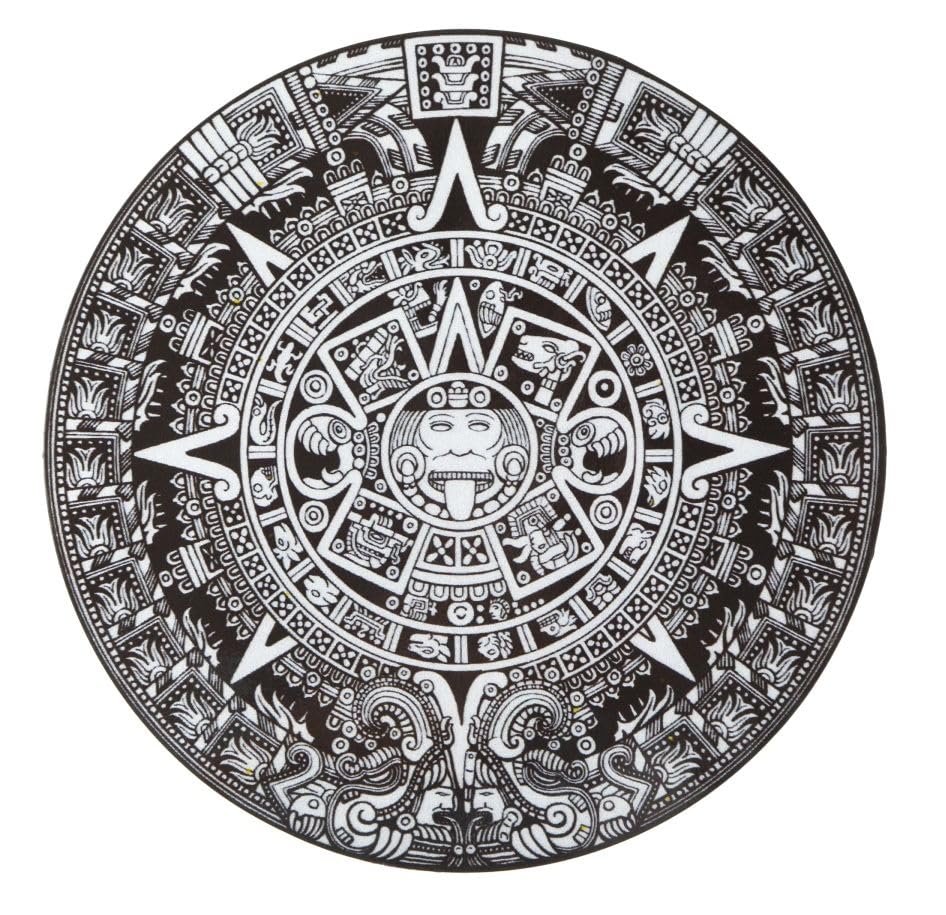 

Sticker Shop Donperi Mayan Civilization Aztec Calendar Magnetic Sticker 13cm x 13cm Car Sticker Waterproof Outdoor Use for Cars B0054