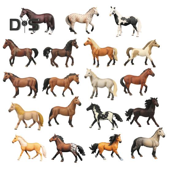 Model koně Realistická PVC figurka koně Socha Skulptura Domácí Kancelář Stolní Dekorace Ornament Vzdělávací Zvířecí Hračka pro Děti