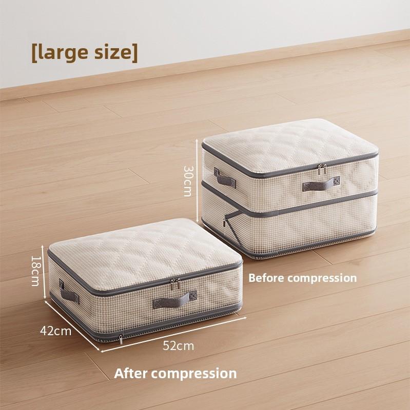 Large Pvc Quilt Storage Bag With Compression Design For Bedroom Organizing