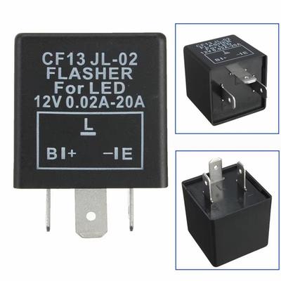 High-end CF14 3 Pin Adjust 12V LED Flasher Relay Car Turn Indicator Blinker Light Accessories Signal E1Z7