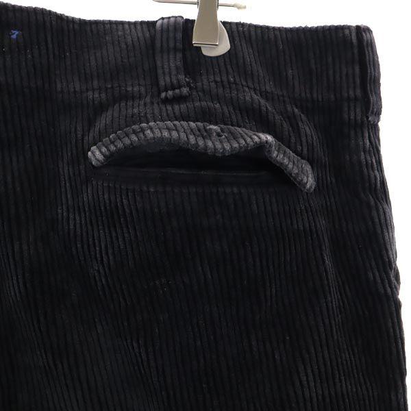 VINTAGE Black Corps Corduroy pants black Logger Pants Big Size Men's Used