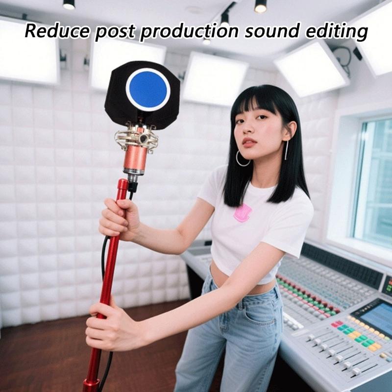 High Density Sponge Cover with Noise Cancellation for Microphone Suitable for Multiple Recording Application