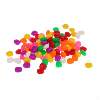 100 Stück bunte Maisköder mit weichem Karpfengeruch, voll schwimmendes künstliches Korn