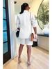 European & American Women's Spring/Summer Casual Suit: Jacket & Shorts Two-Piece Set