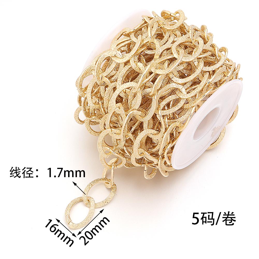 

5Yards/Roll 20x16mm Aluminum Chains Metal Twisted Link Chain For Jewelry Making DIY Bracelets Necklace Clothing Bags Accessories