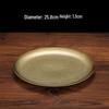ZISIZ Light Luxury Retro 304 Stainless Steel Dinner Plate