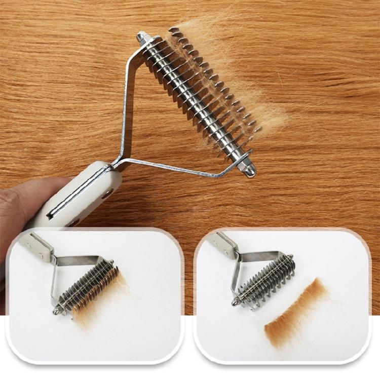 Multiuse Pet Massage Comb For Thick Furs Coat Quick Detangler Tool With Easy to Grip Handle Slicker Brush for Home Use