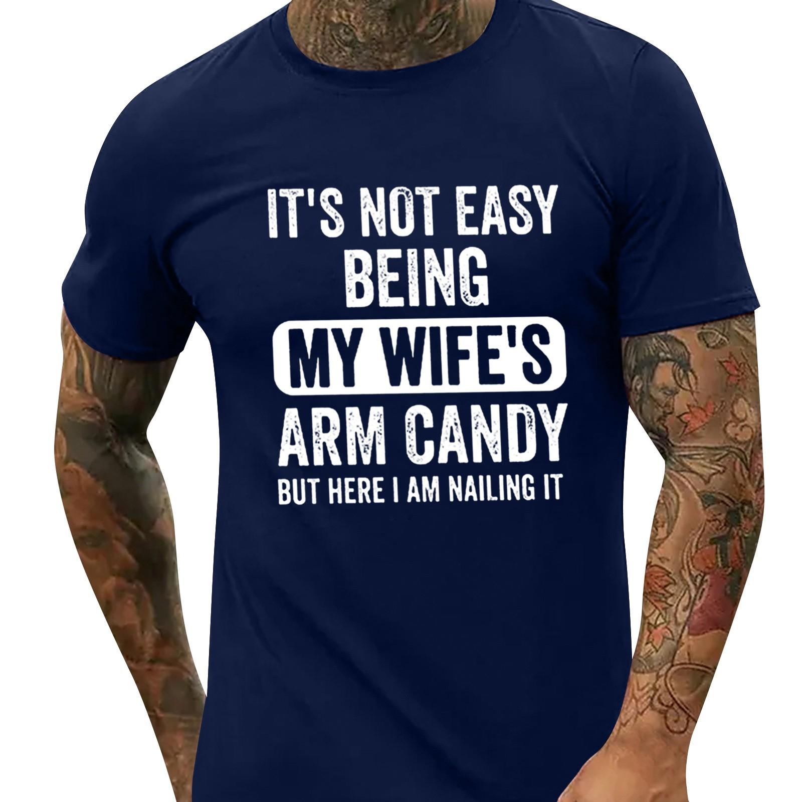 

Мужская футболка Футболки с графическим текстом Pool3D печать Уличная повседневная одежда с короткими рукавами и принтом Базовая одежда M тёмно-синий