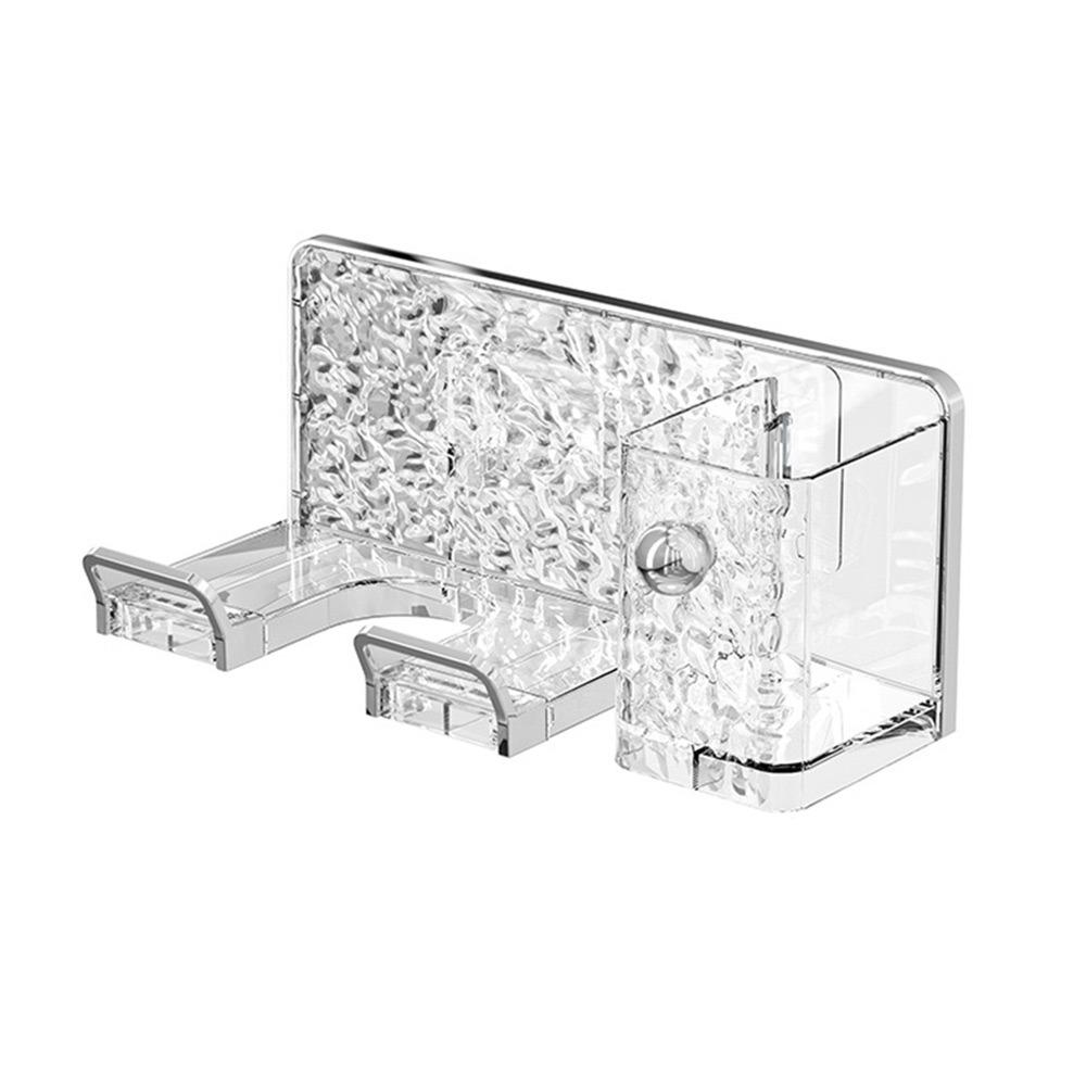 Punch Free Hair Dryer Rack Wall-mounted Hair Tool Storage Rack Portable Bathroom Accessories