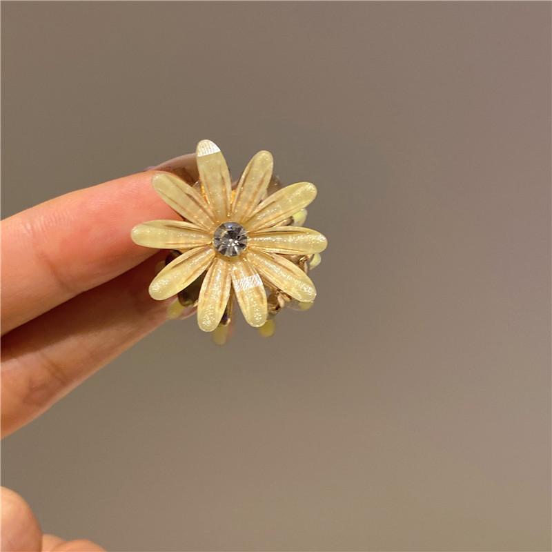 Pearl Rhinaute Small Hair Clip Female Net Celebrity Delicate High Ponytail Clip Korean Advanced Side Broken Hair Clip Headwear
