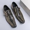 New Fashion Men Dress Shoes Personality Trend Paty Leather Wedding Shoes Men Flats Leather Oxfords Shoes