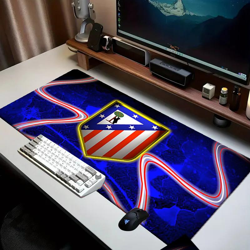 Atletico Madrid Crest Mouse pad Office Desk Mat, Gaming Mouse Pad Mousepad, keyboard pad,Heavy-Duty Non-Slip Rubber Backing, Gift