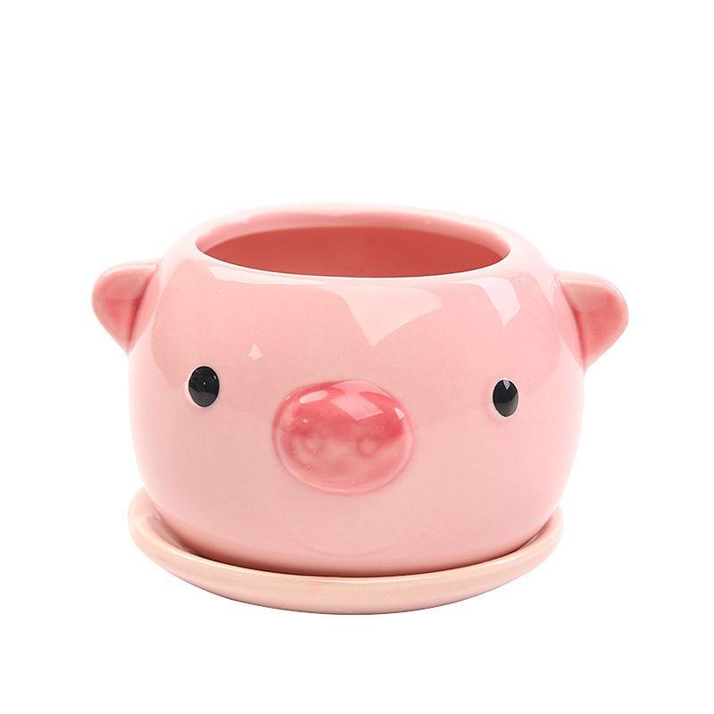 Succulent Cartoon Flowerpot Ceramic Lightweight Breathable Simple Plant Creative Personality Flowerpot