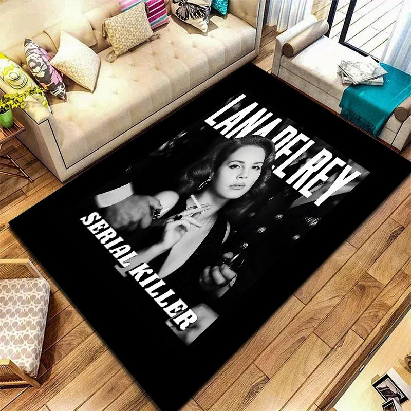 Lana Del Rey Carpet Rug for Living Room Bedroom Home Sofa Decoration,Kids play Non-slip Floor Mat
