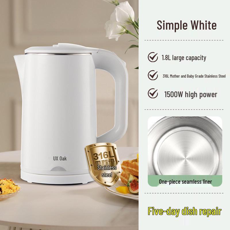 AUX Portable Electric Kettle with Constant Temperature and Automatic Insulation for Dorms