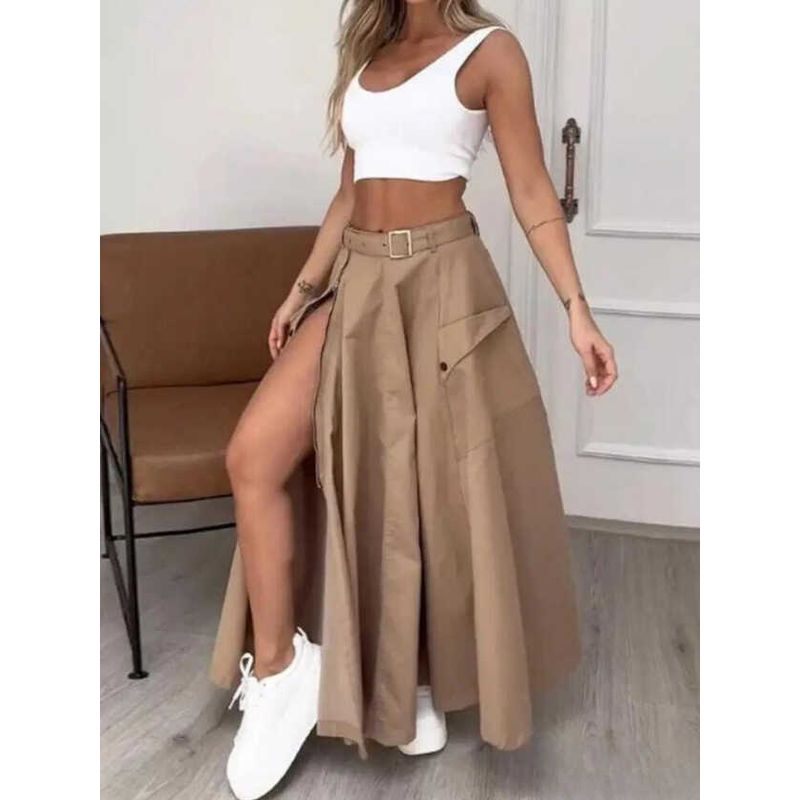 Slim Long Skirt Women Dress Export Fashion Casual Skirt Special Split Long Skirt Summer