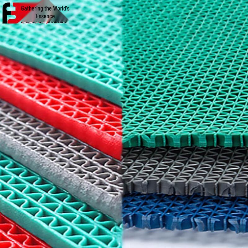 JHS Outdoor Commercial PVC Anti-Slip Drainage Floor Mat