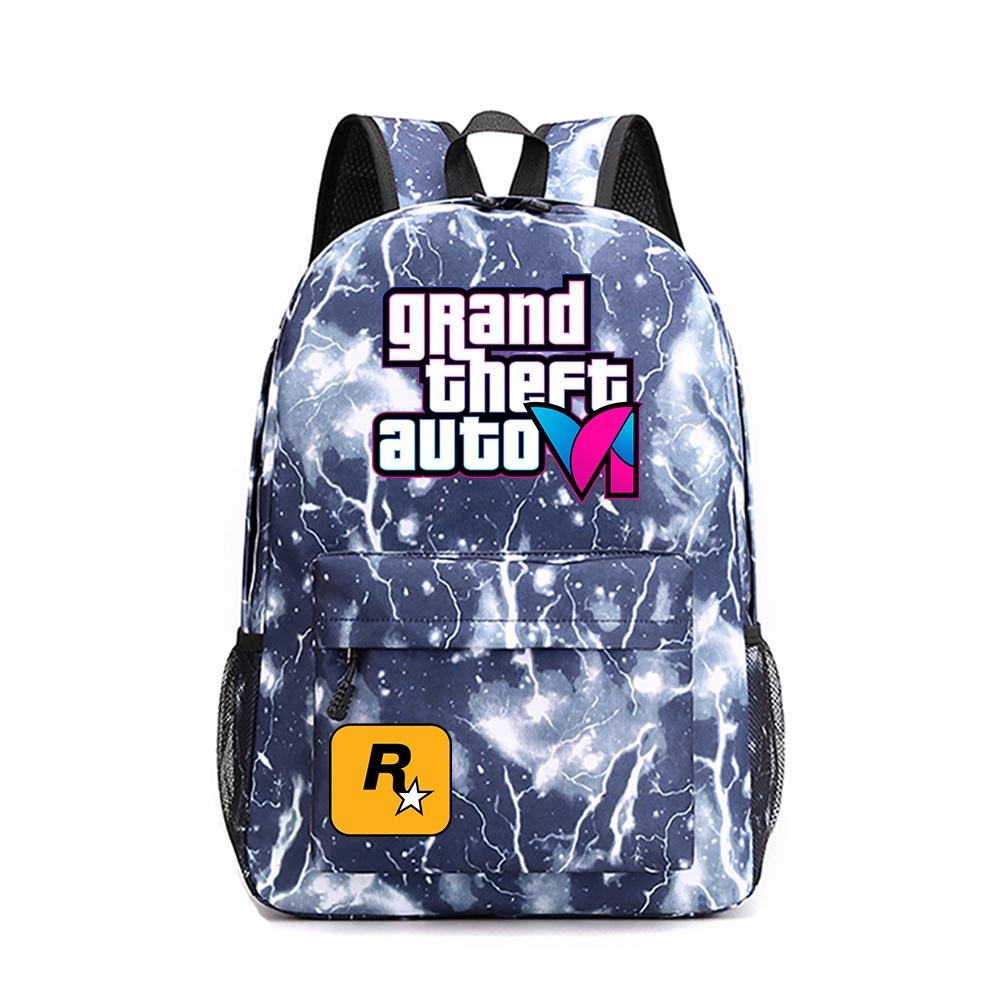 Anime Game Merchandise Grand Theft Auto Schooltas Oxford Stof Rugzak Student Rugzak