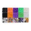 Creative Halloween Bead Assortment Bracelet Kit with Elastic Thread for Crafting Jewelry Making Accessories for Women