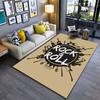 Rock & Roll Musical Carpet Suitable As a Non-slip Mat for the Living Room or Bedroom Sofa