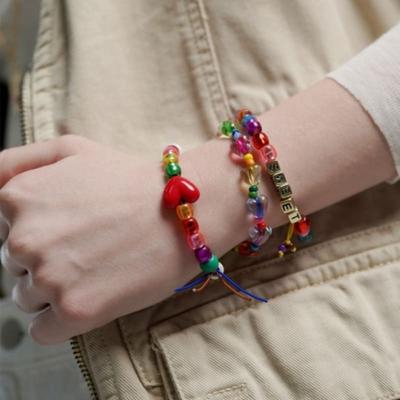BONBEAU Pop Color Heart Ball Bracelet