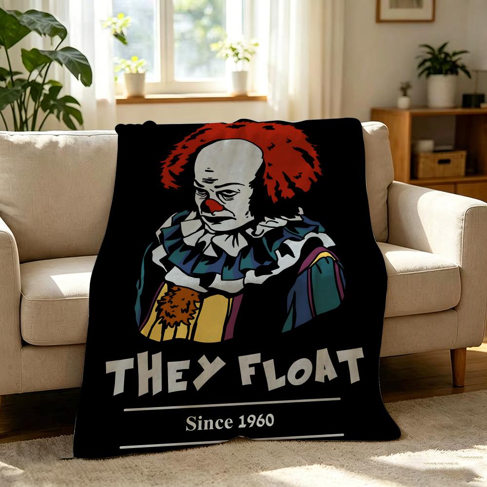 Movie I-It Chapter One Throw Soft Warm Flannel Throw Blanket, Multi-use for Sofa Bed Office Nap