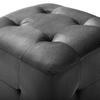 VidaXL 2 Pcs Poufs Black 30 X 30 X 30 Cm Velvet Fabric