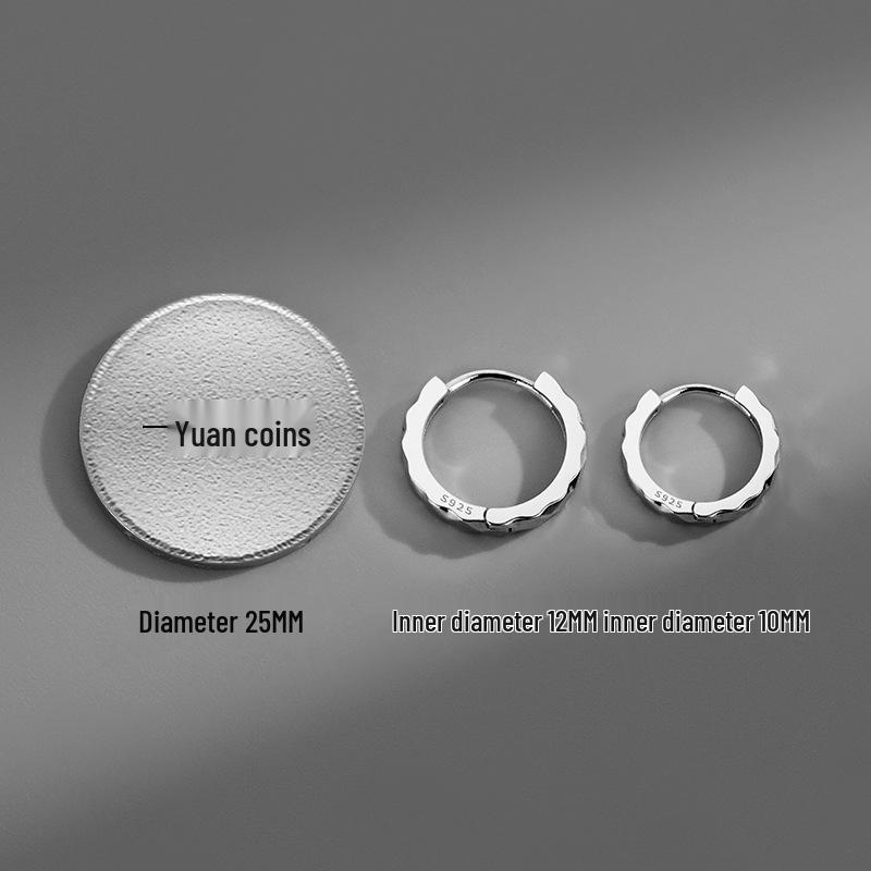 Trendy Men's Single Earring: European & American Hip-Hop Style, Versatile and Simple Design