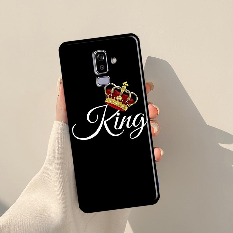 Crown QUEEN & KING Couples For Samsung J3 J5 J7 J510 J310 J330 J710 J730 J1 A3 A5 2016 2017 J4 J6 Plus J8 2018 Case